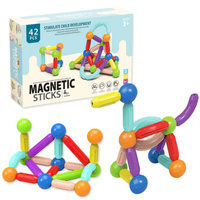  Klocki magnetyczne BETTER TOYS (42 elementy)